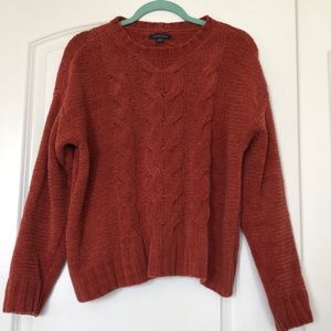 Rust colored cropped sweater